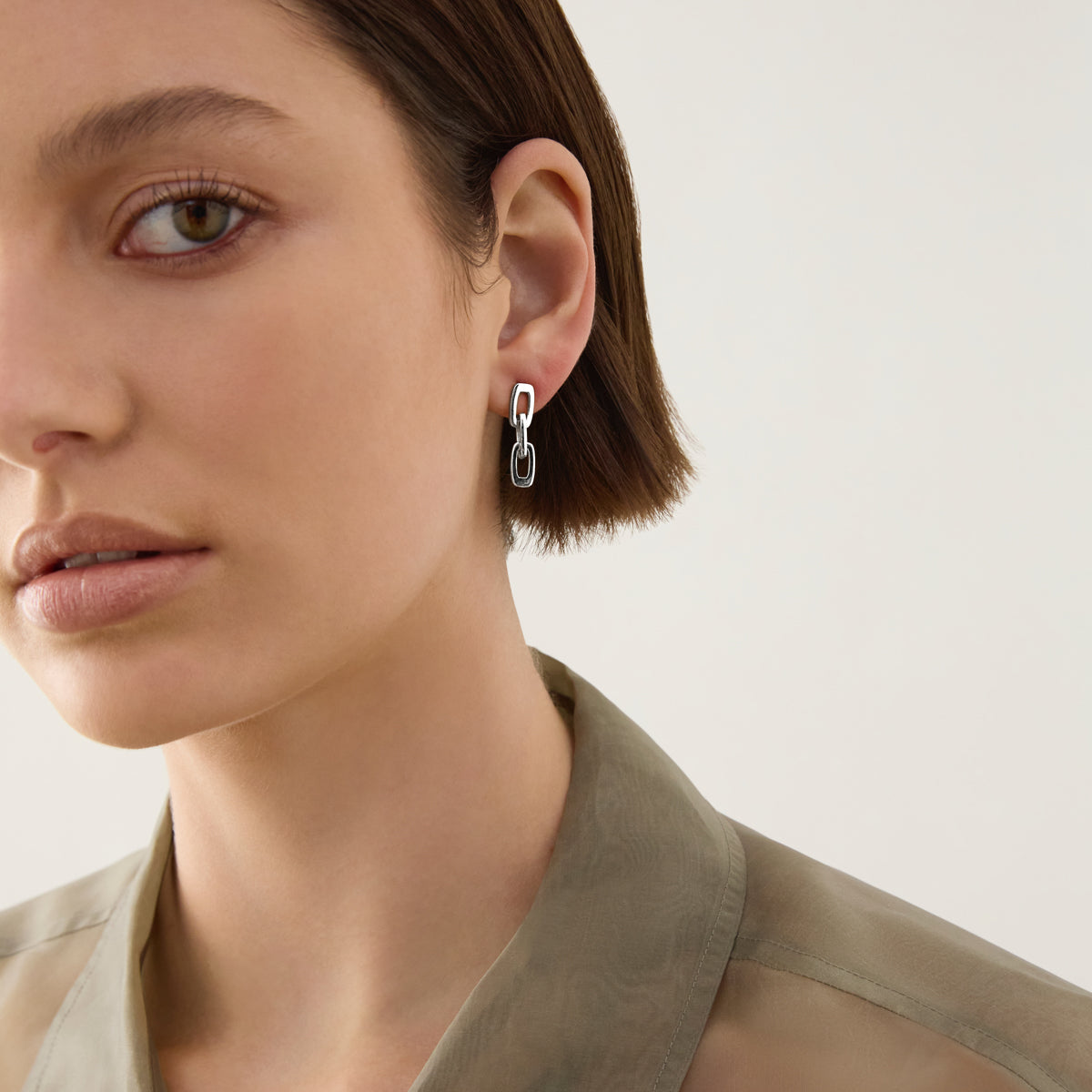 Najo Marchioness Chain Earrings - Sterling Silver