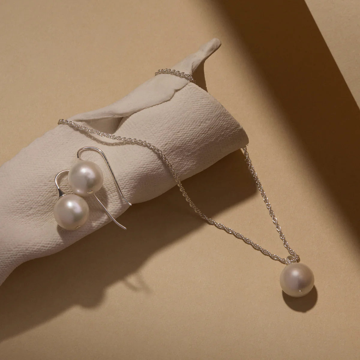 Najo Luna Pearl Earring - Sterling Silver