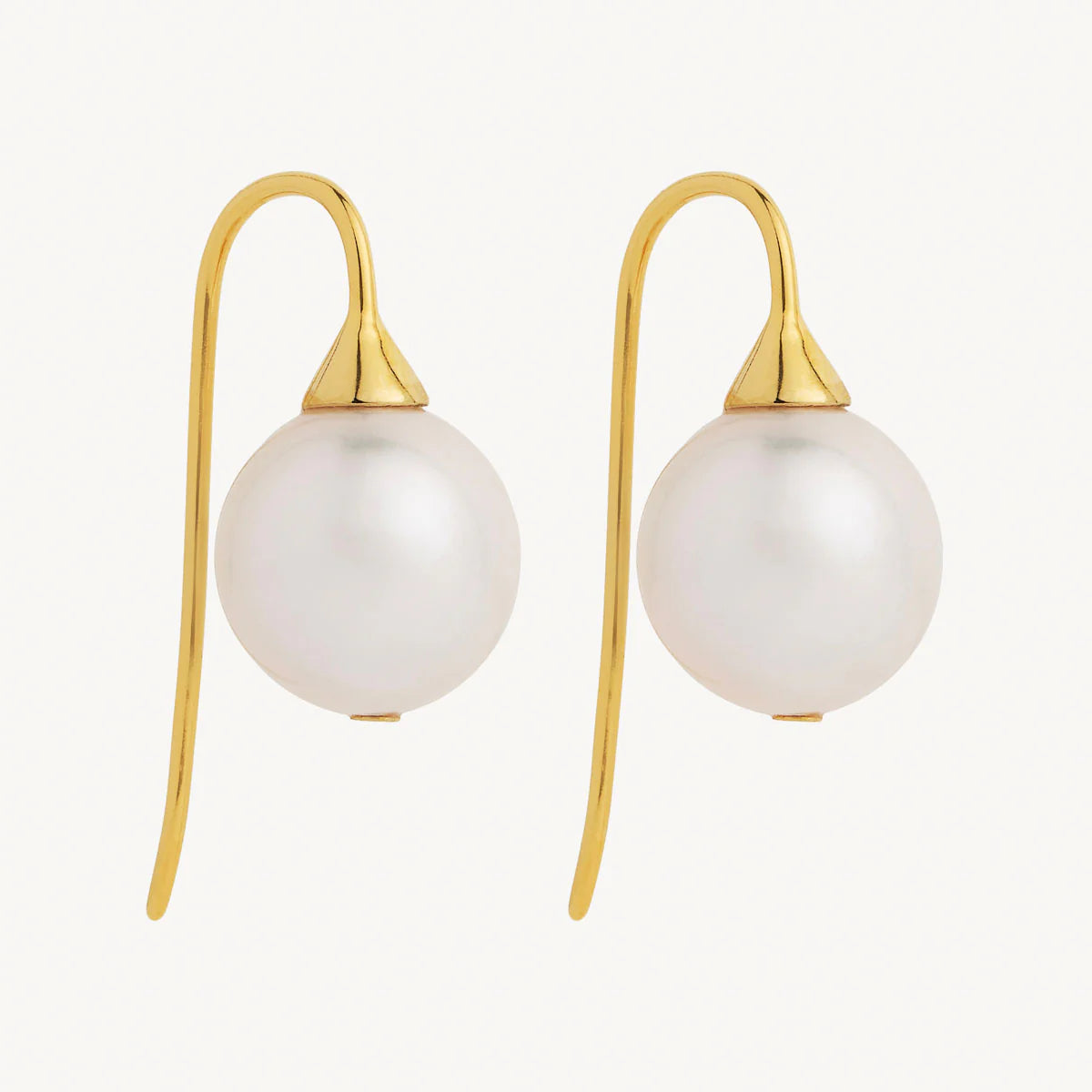 Najo Luna Pearl Earring - Yellow Gold