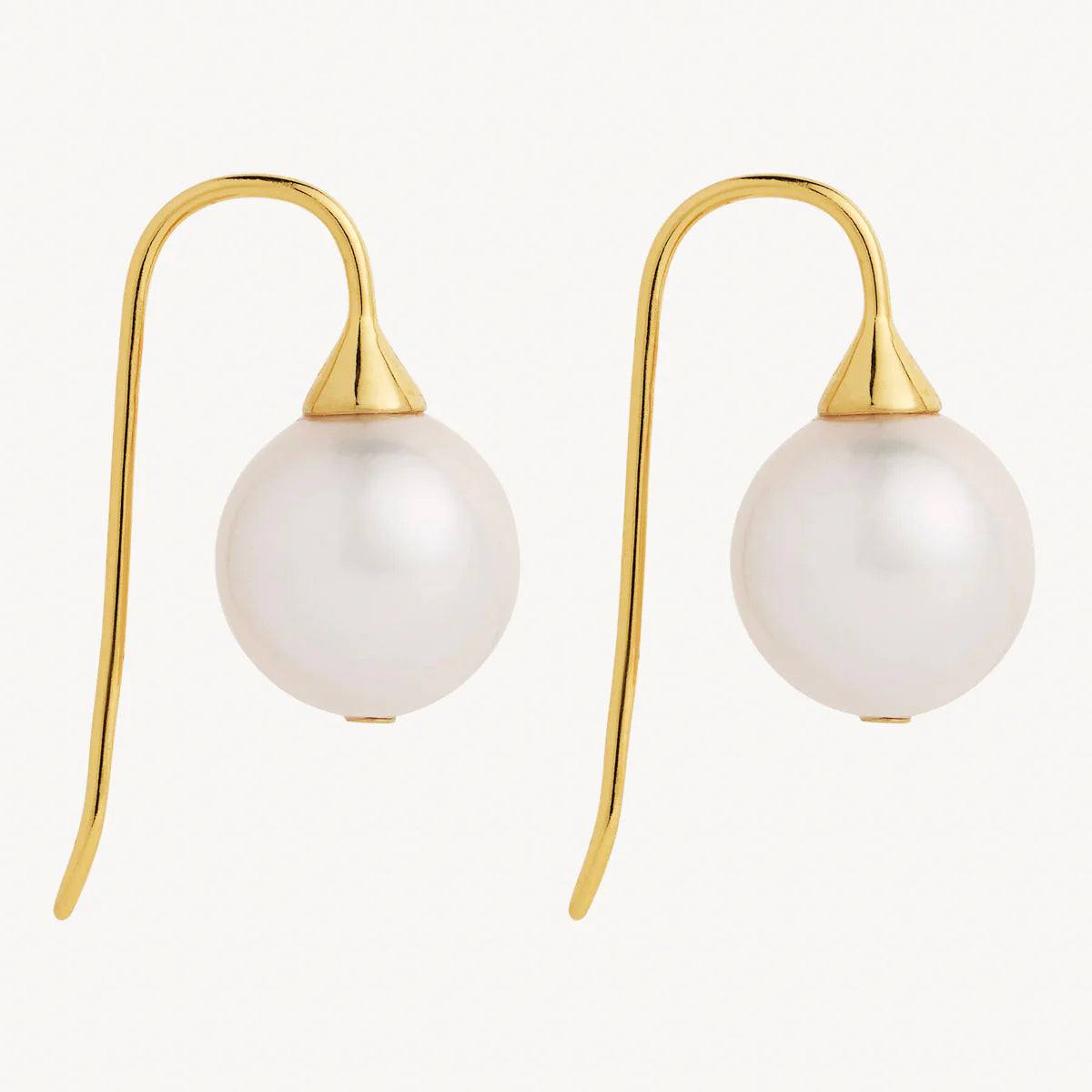 Najo Luna Pearl Earring - Yellow Gold