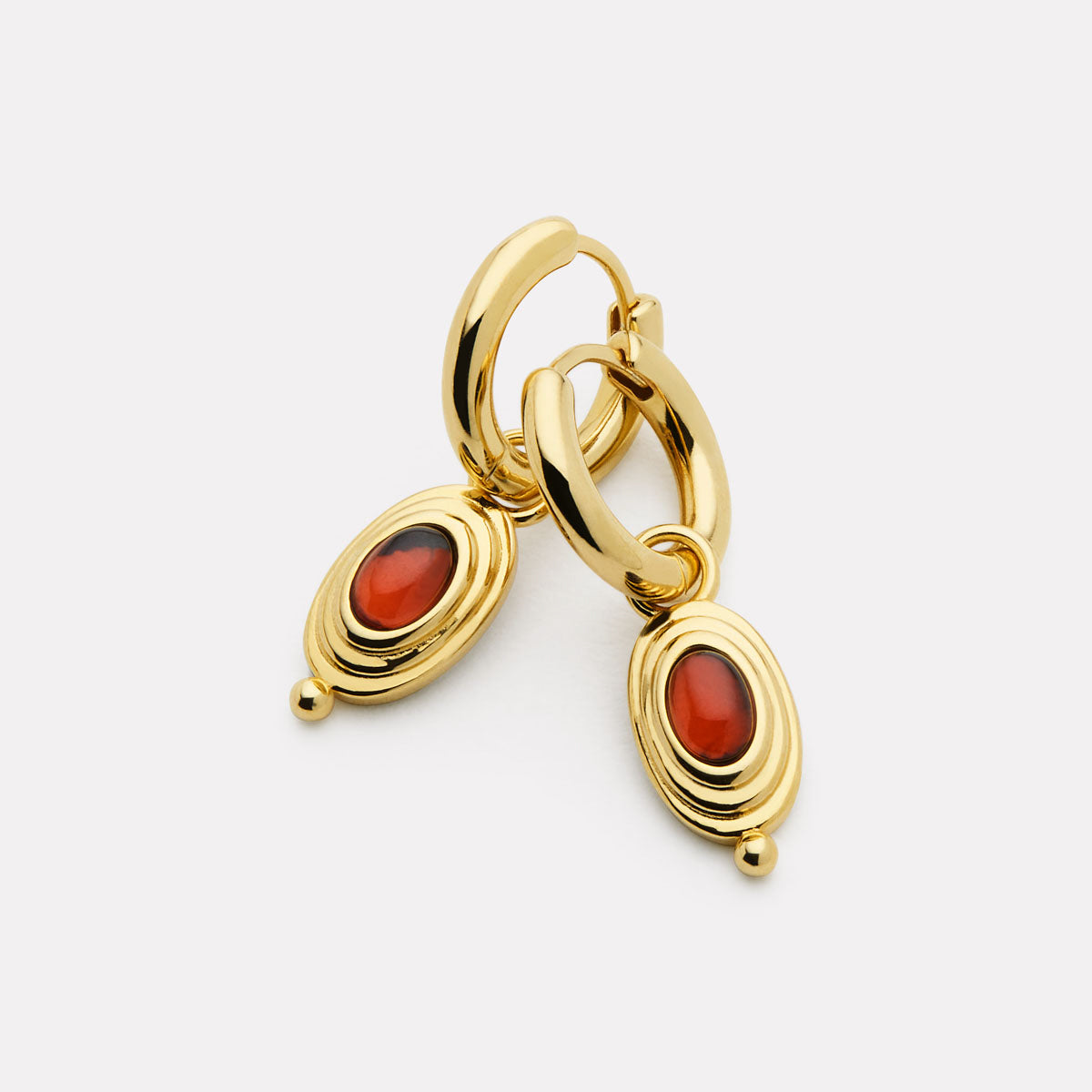 Najo Horizon Garnet Earrings