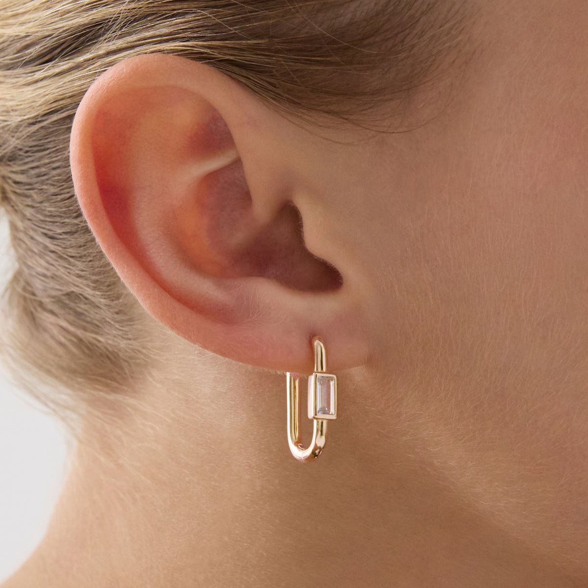 Najo Skye Cubic Zirconia Earrings - Rose Gold