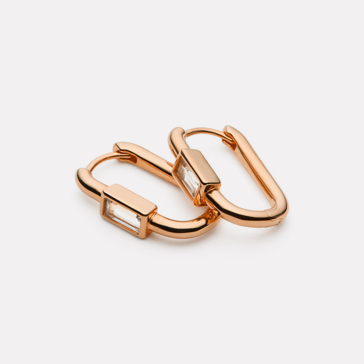 Najo Skye Cubic Zirconia Earrings - Rose Gold