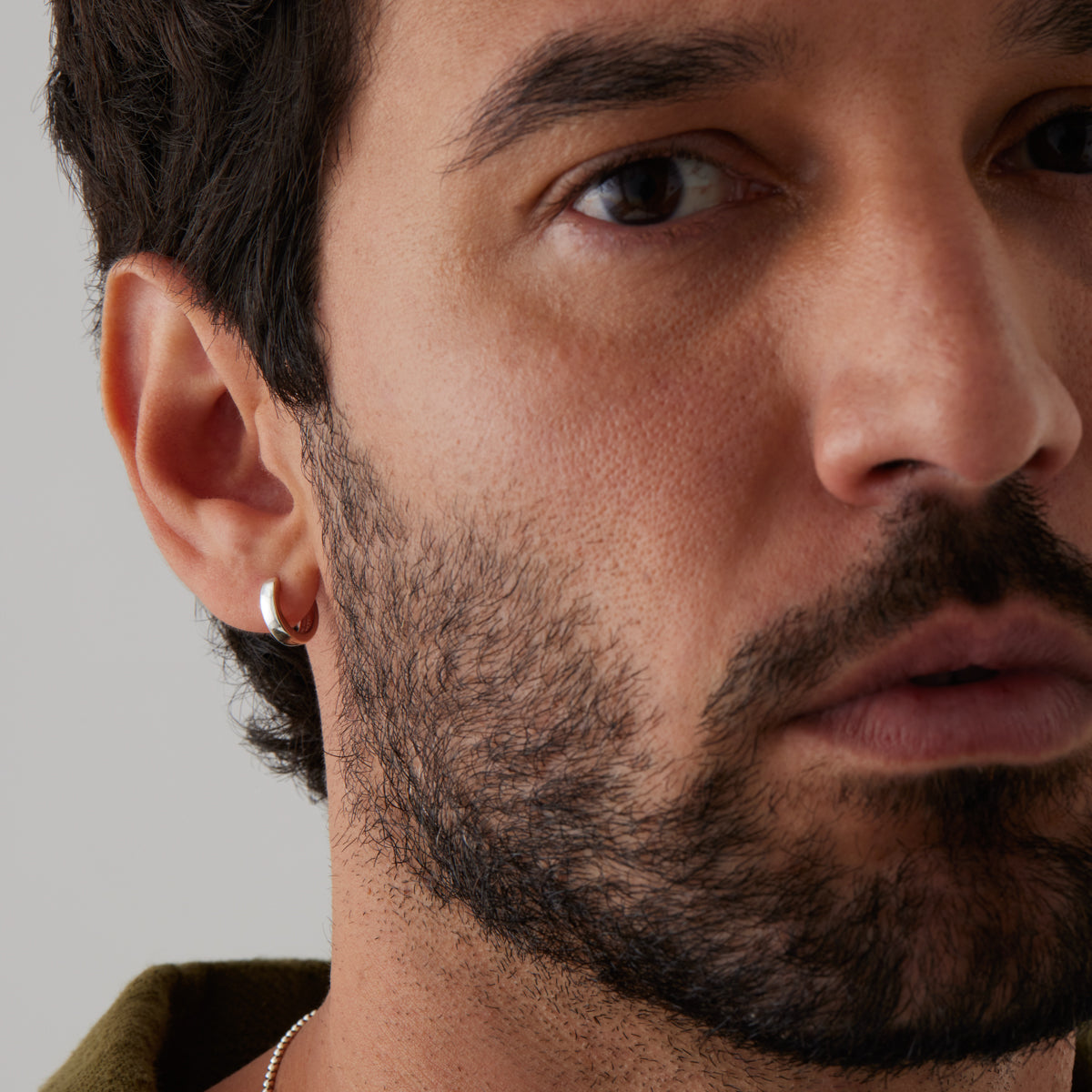 Najo Helios Men's Silver Earring