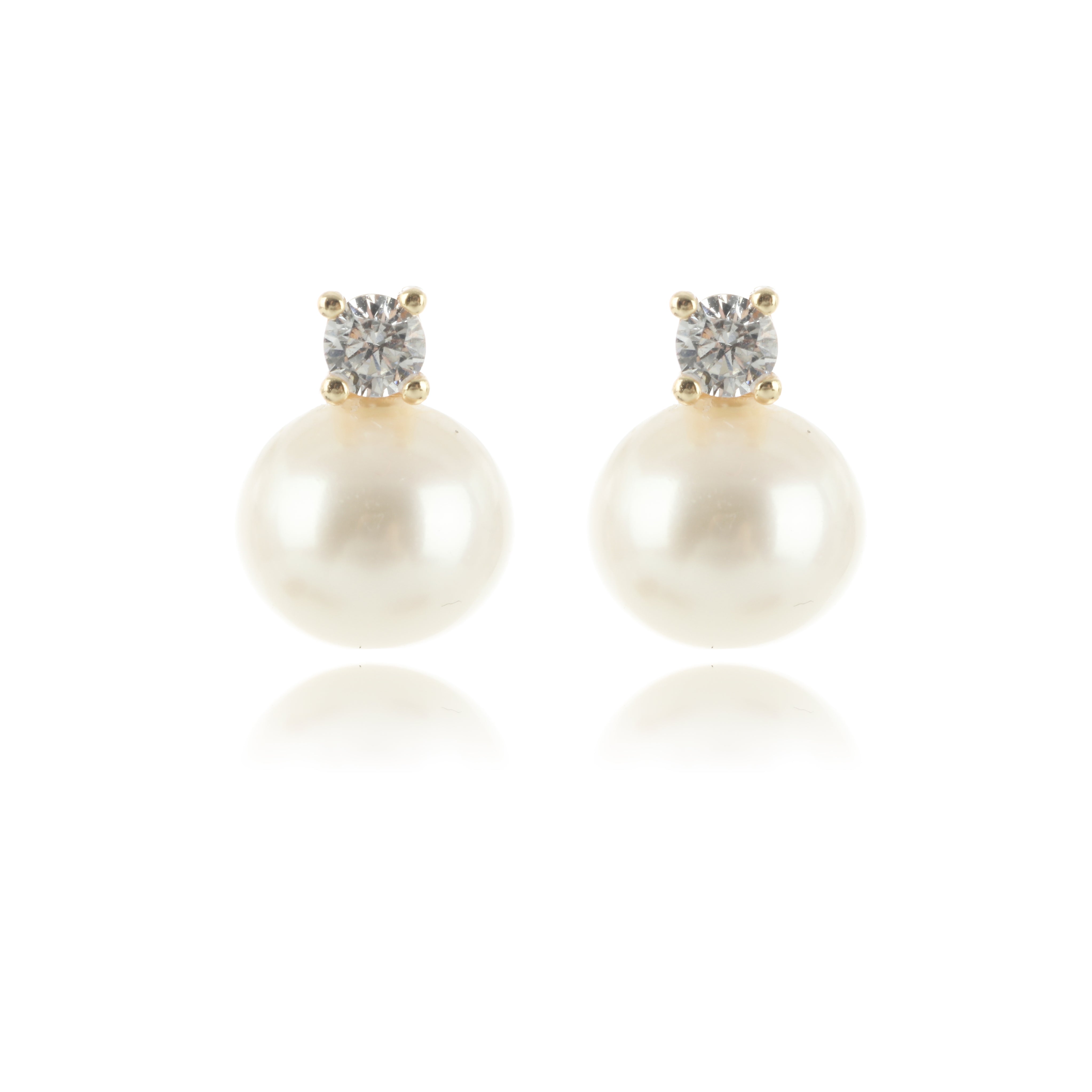 Georgini Oceans Noosa Freshwater Pearl Earrings Gold