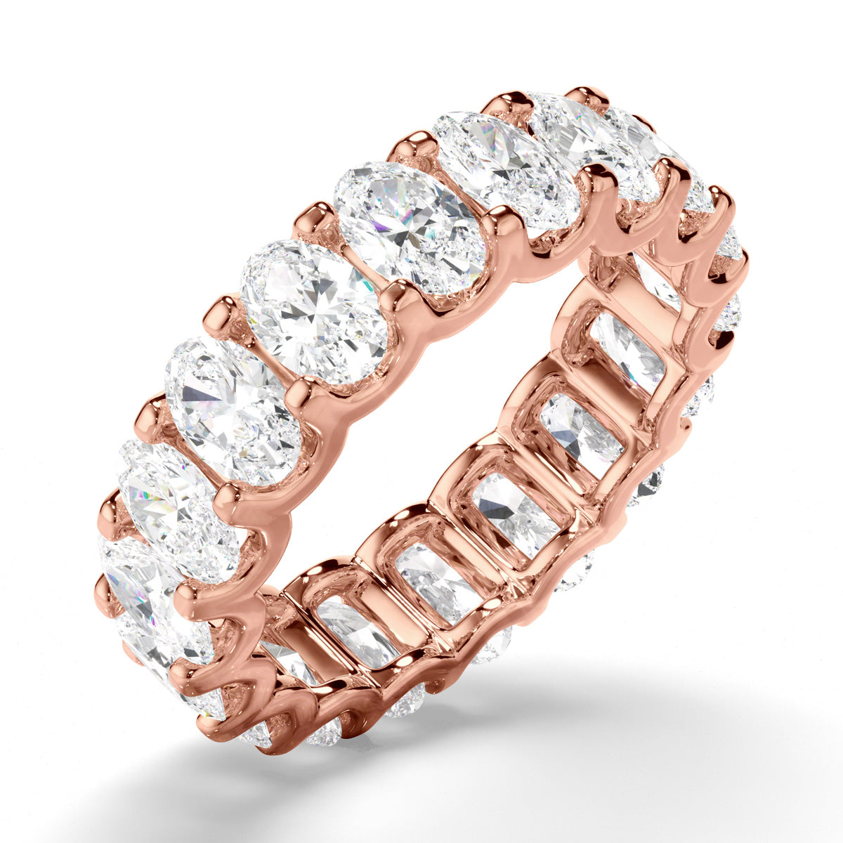 Oval Cut Diamond Anniversary Ring