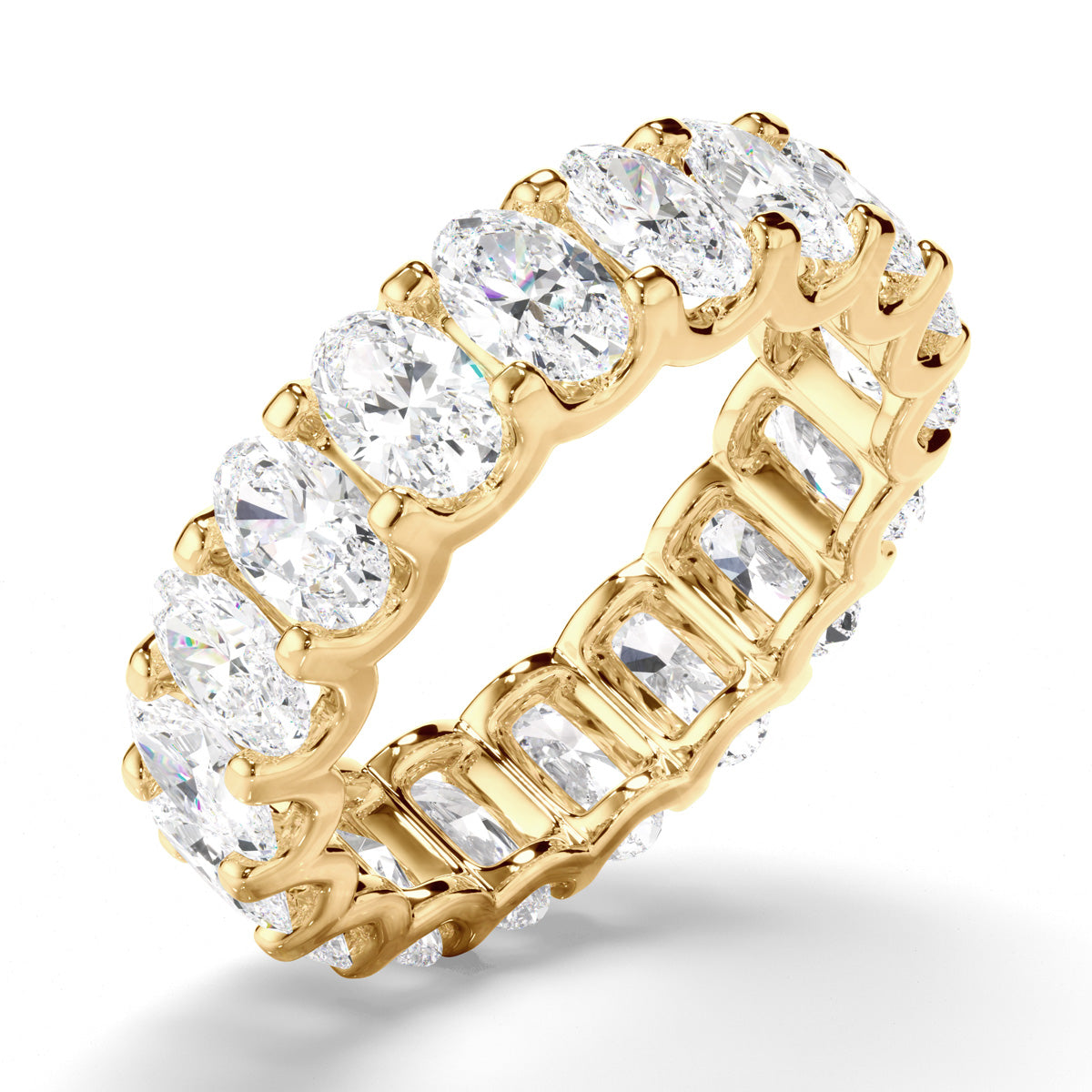 Oval Cut Diamond Anniversary Ring