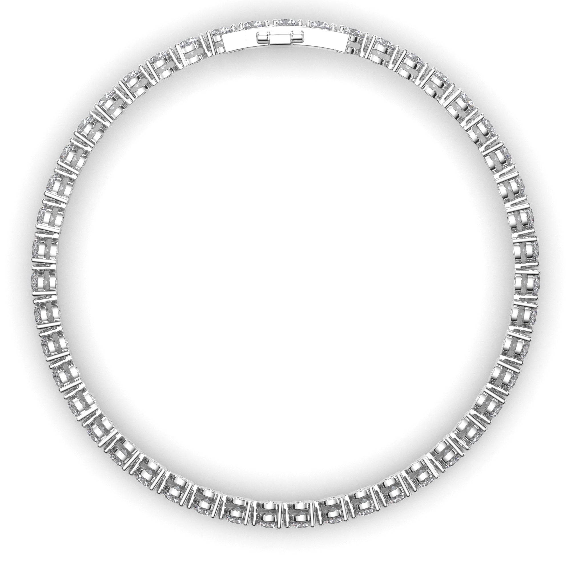 Round Brilliant Cut Laboratory Grown Diamond Tennis Bracelet