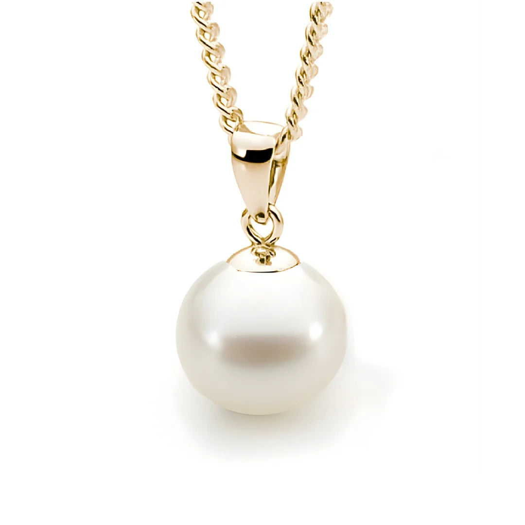 Ikecho Bianca 9ct Yellow Gold Freshwater Pearl Pendant