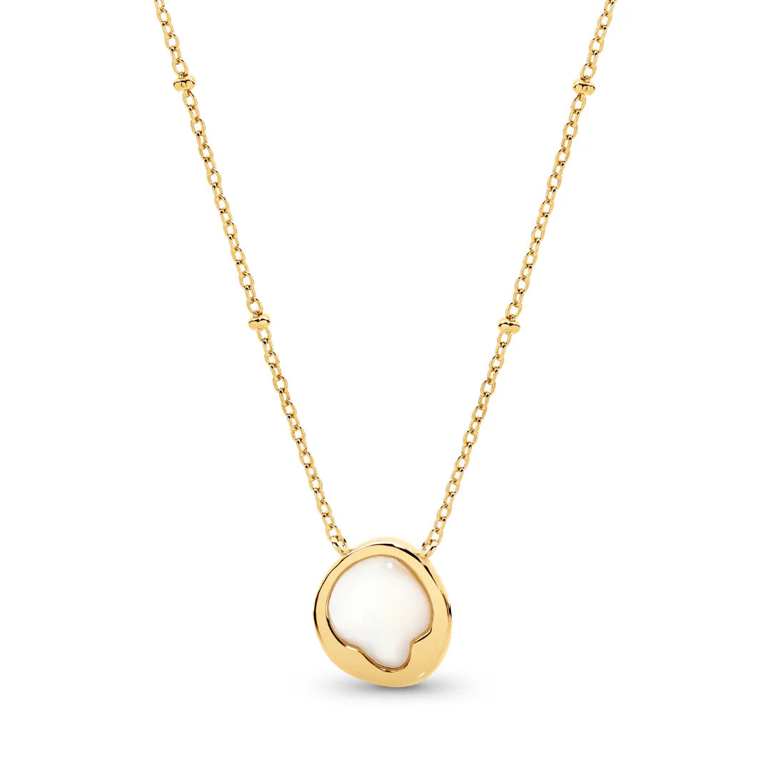 Ikecho Kiara Mother of Pearl Gold Plated Necklace