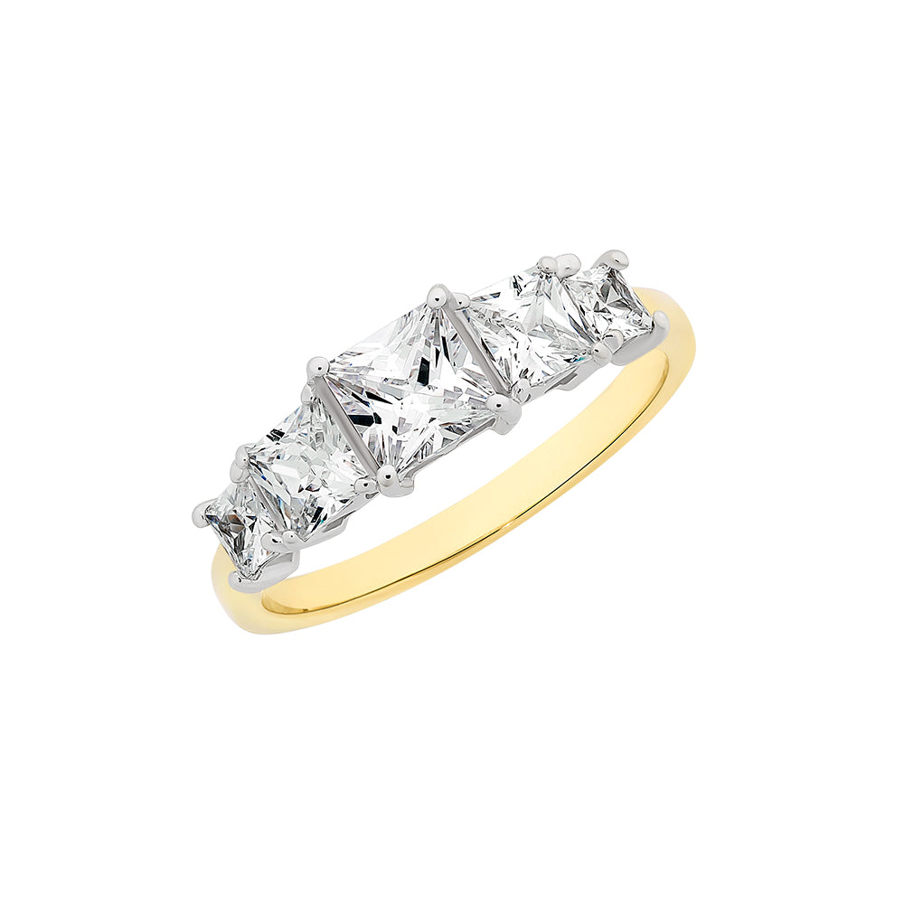 9ct Gold Cubic Zirconia Ring