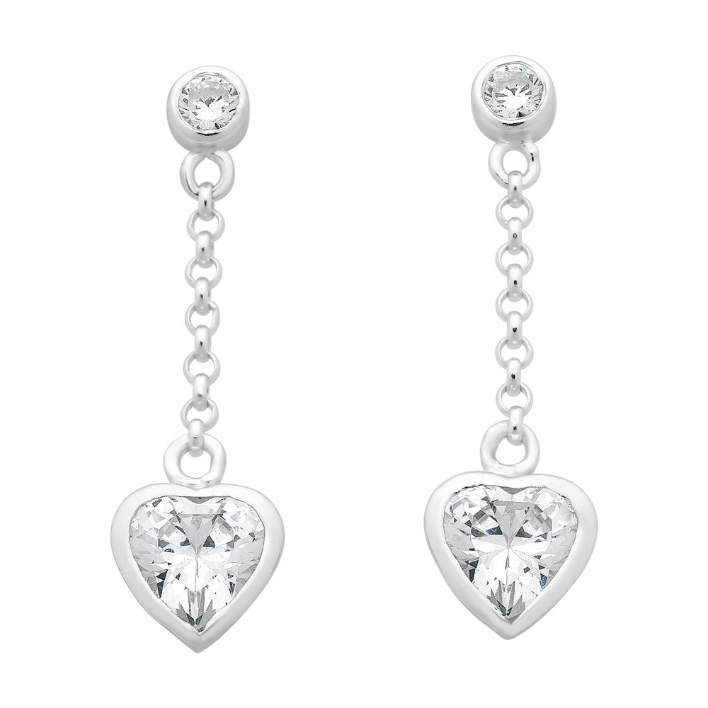 Sterling Silver Cubic Zirconia Earrings