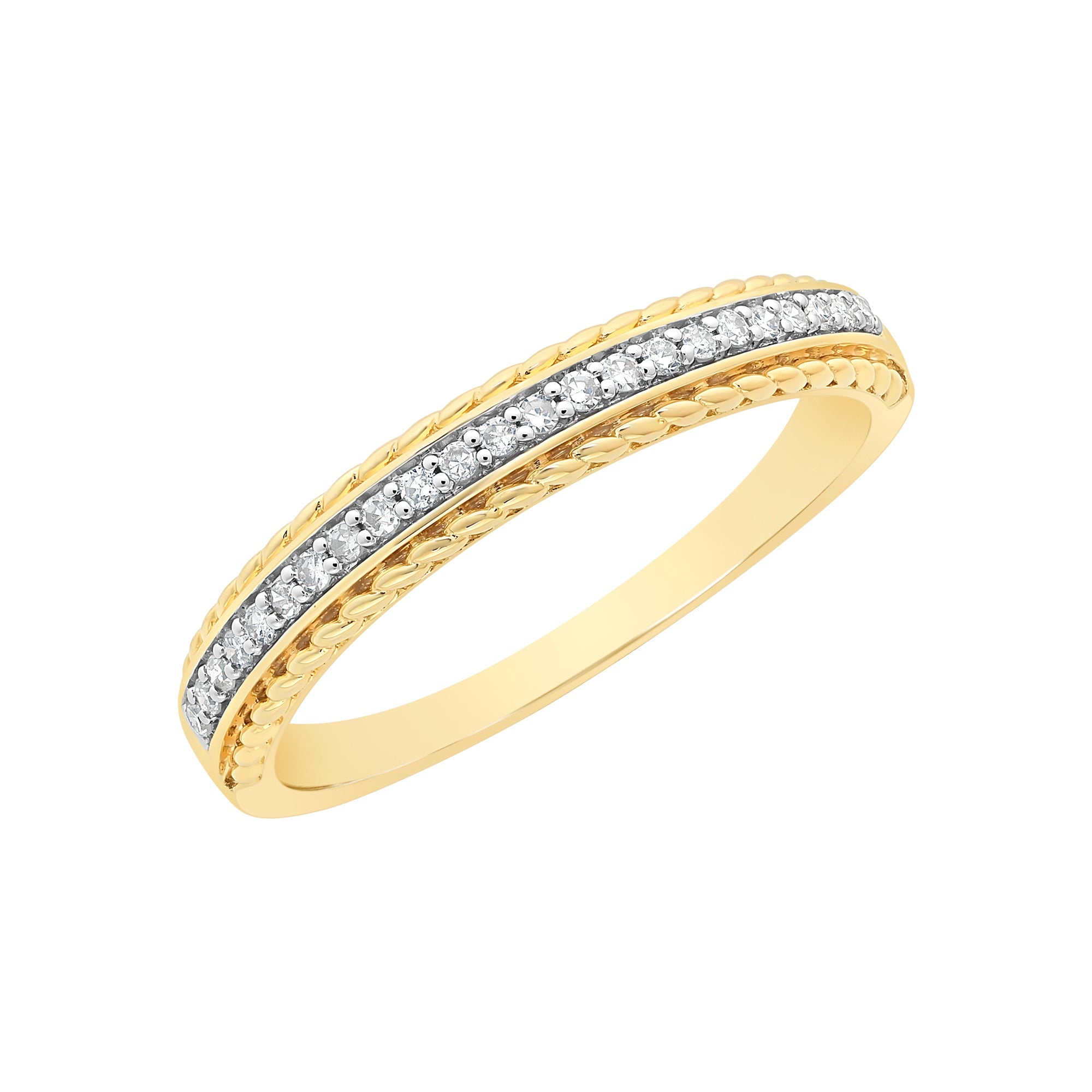 9ct Gold Diamond Set Ring