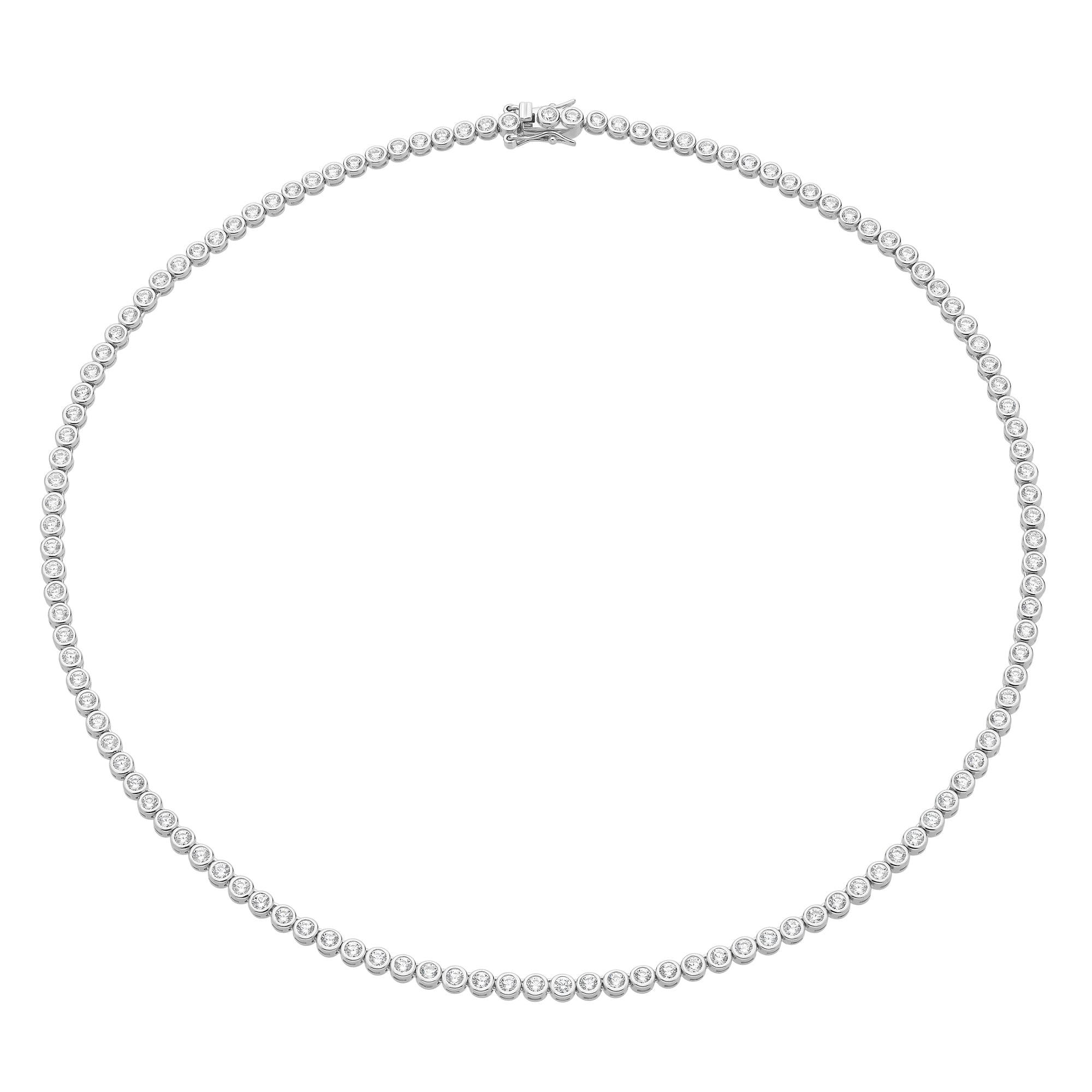 Sterling Silver Cubic Zirconia Necklace