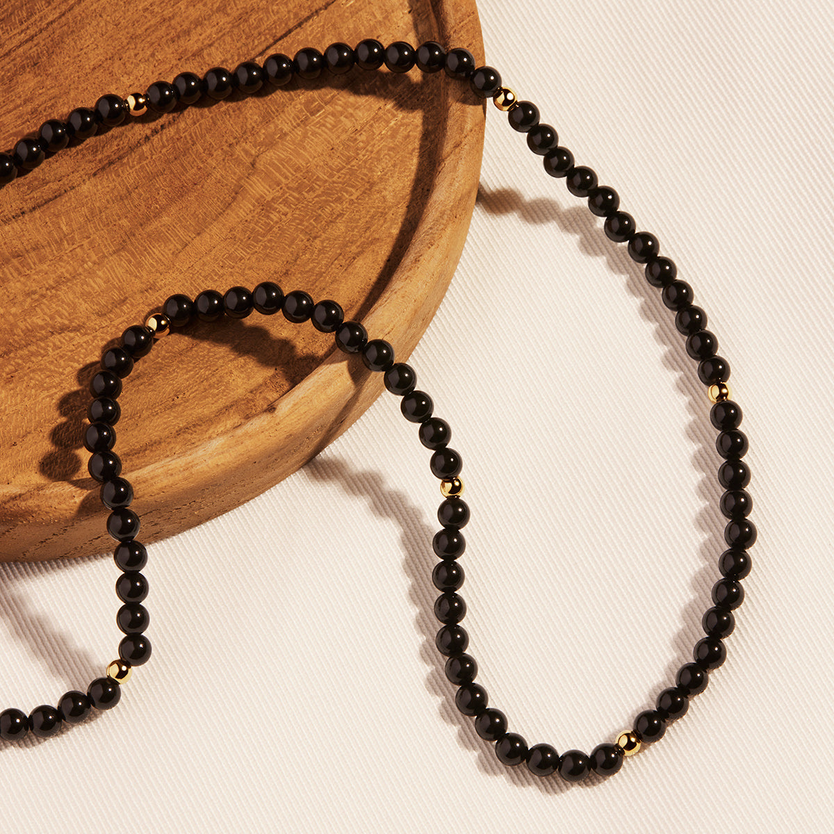 NAJO Stargazer Black Onyx Necklace (42cm+ext)