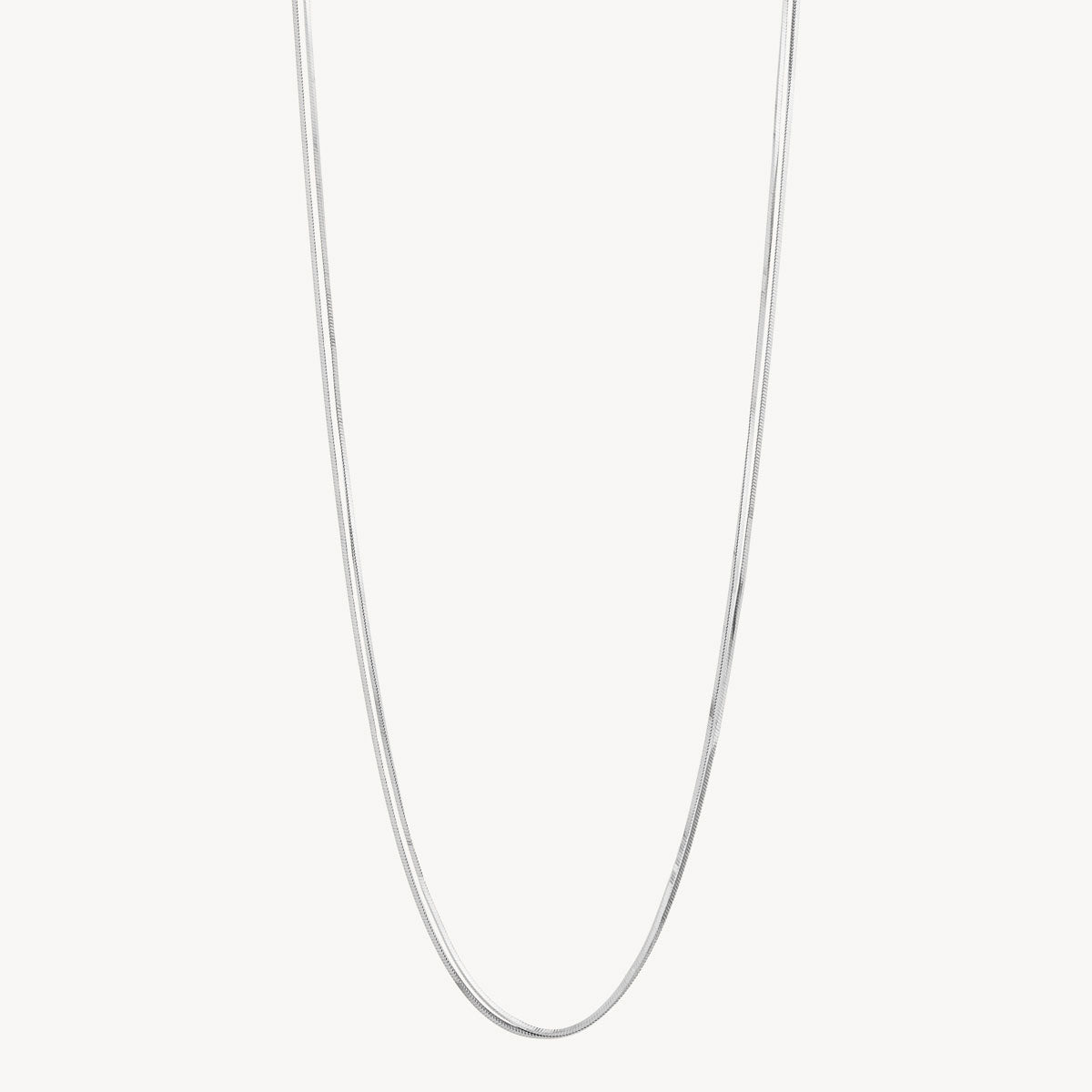 Najo Mirage Double Chain Necklace -Sterling Silver