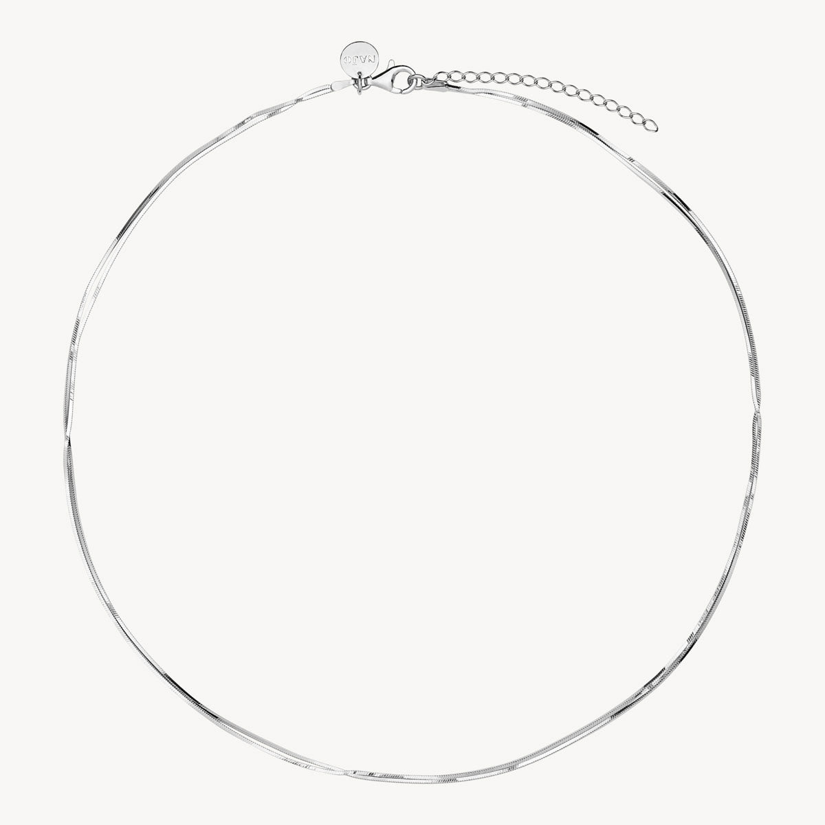 Najo Mirage Double Chain Necklace -Sterling Silver