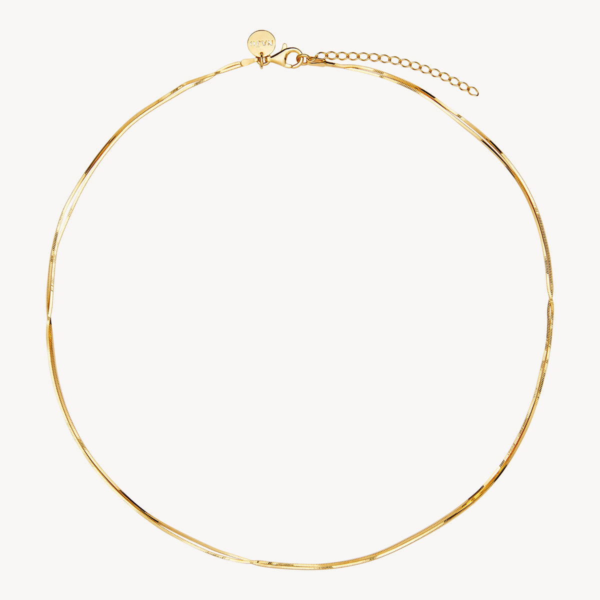 Najo Mirage Double Chain Necklace - Yellow Gold