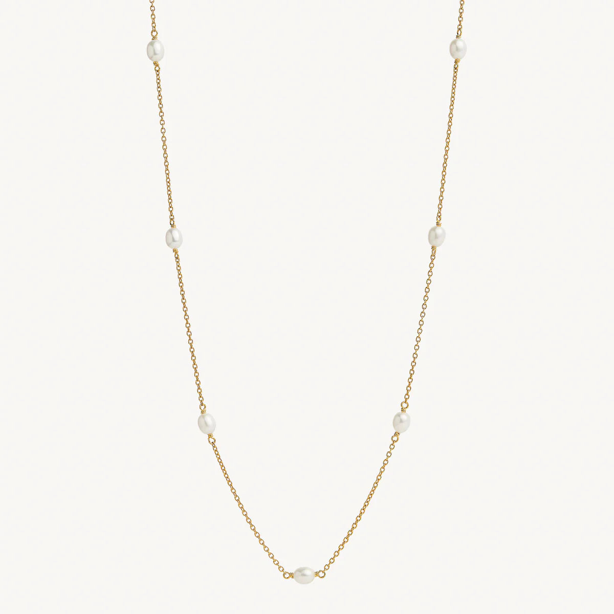Najo Tidal Whisper Yellow Gold Pearl Necklace