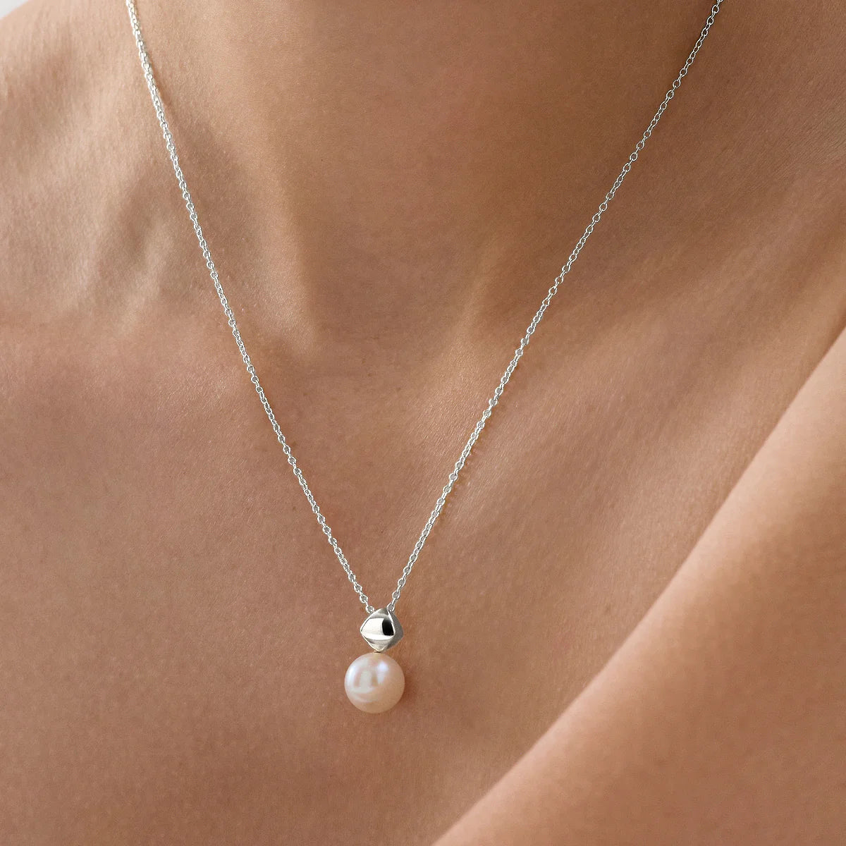 Najo Mirage Pearl Necklace - Sterling Silver