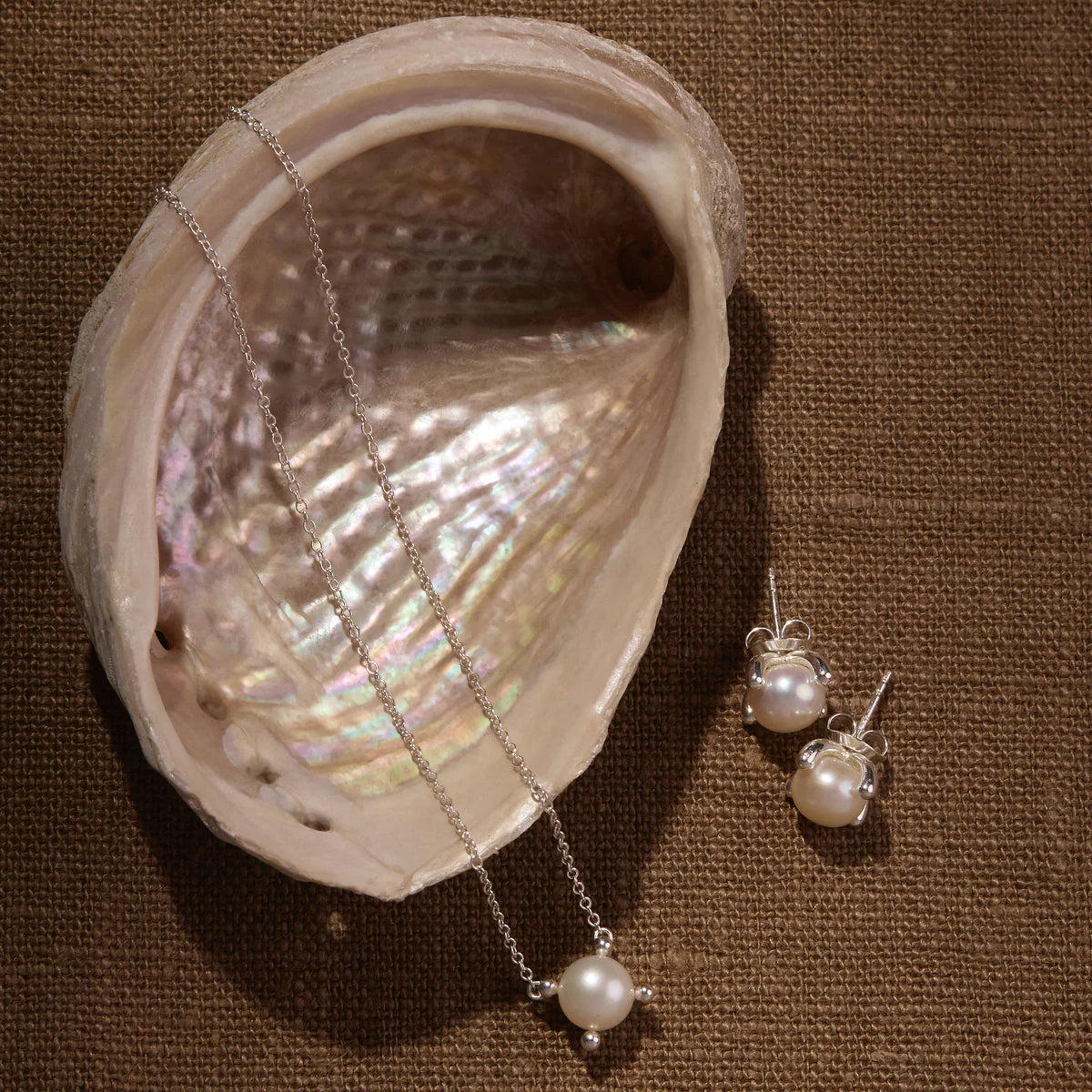 Najo Moana Silver Pearl Necklace