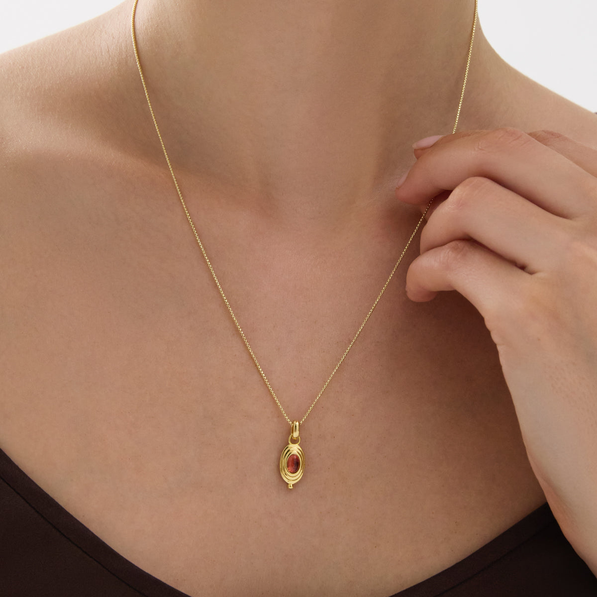 Najo Horizon Garnet Necklace