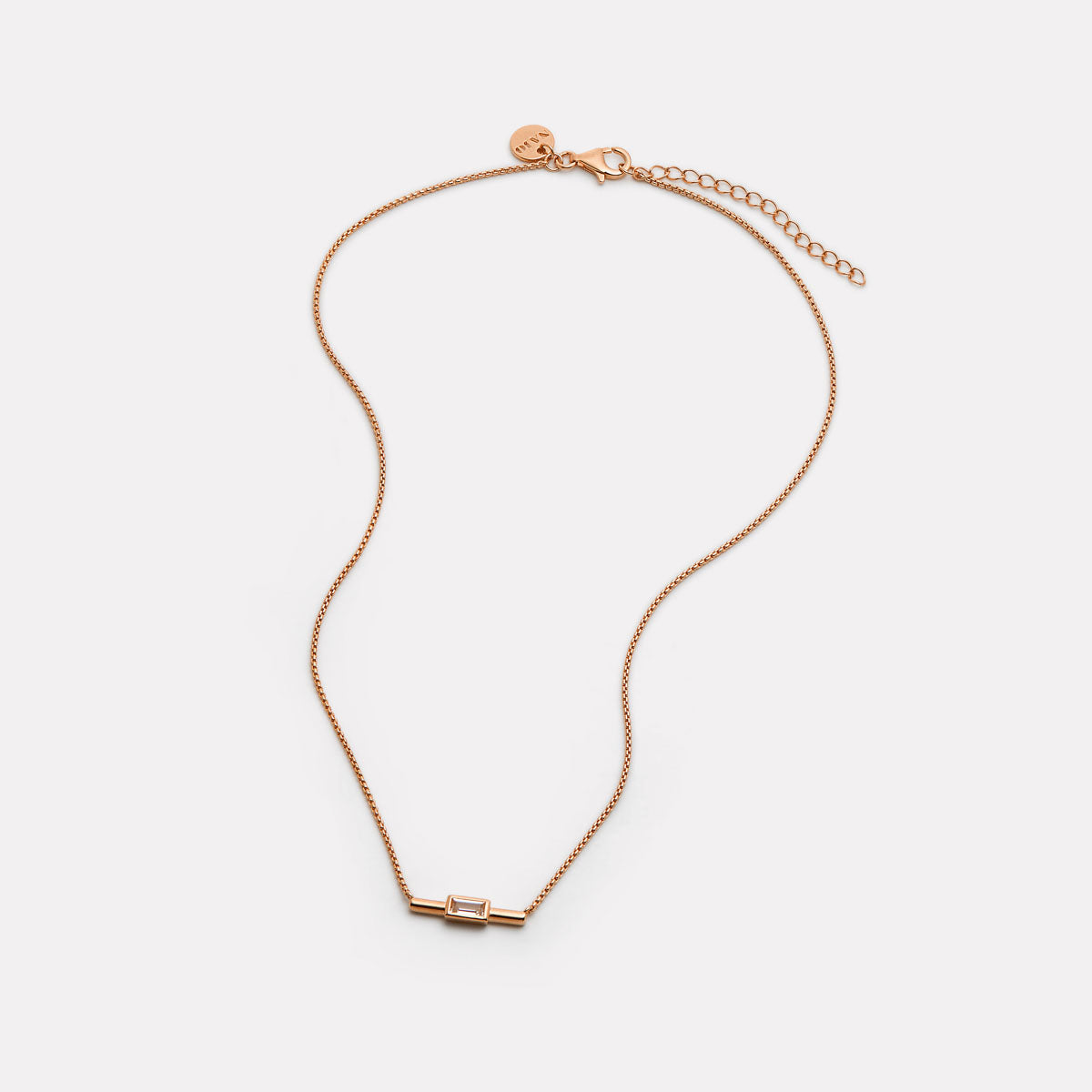 Najo Skye Cubic Zirconia Necklace - Rose Gold