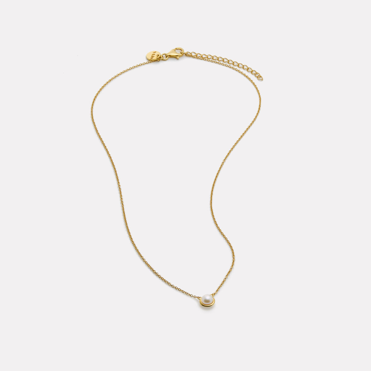 Najo Moonbeam Pearl Necklace - Yellow Gold