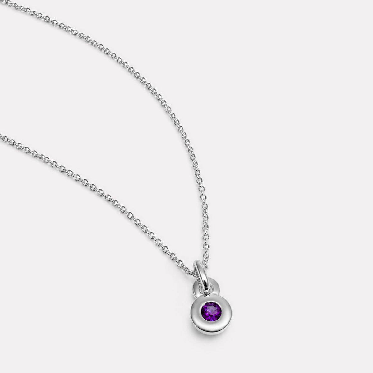 NAJO February Birthstone Necklace – Sterling Silver