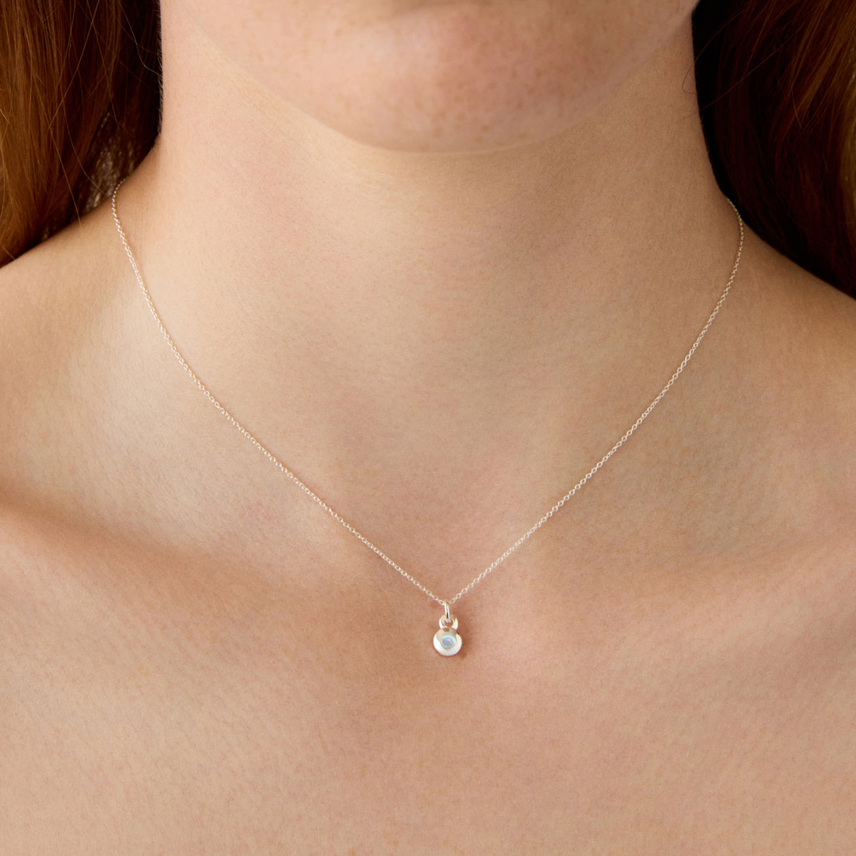 NAJO October Birthstone Necklace – Sterling Silver