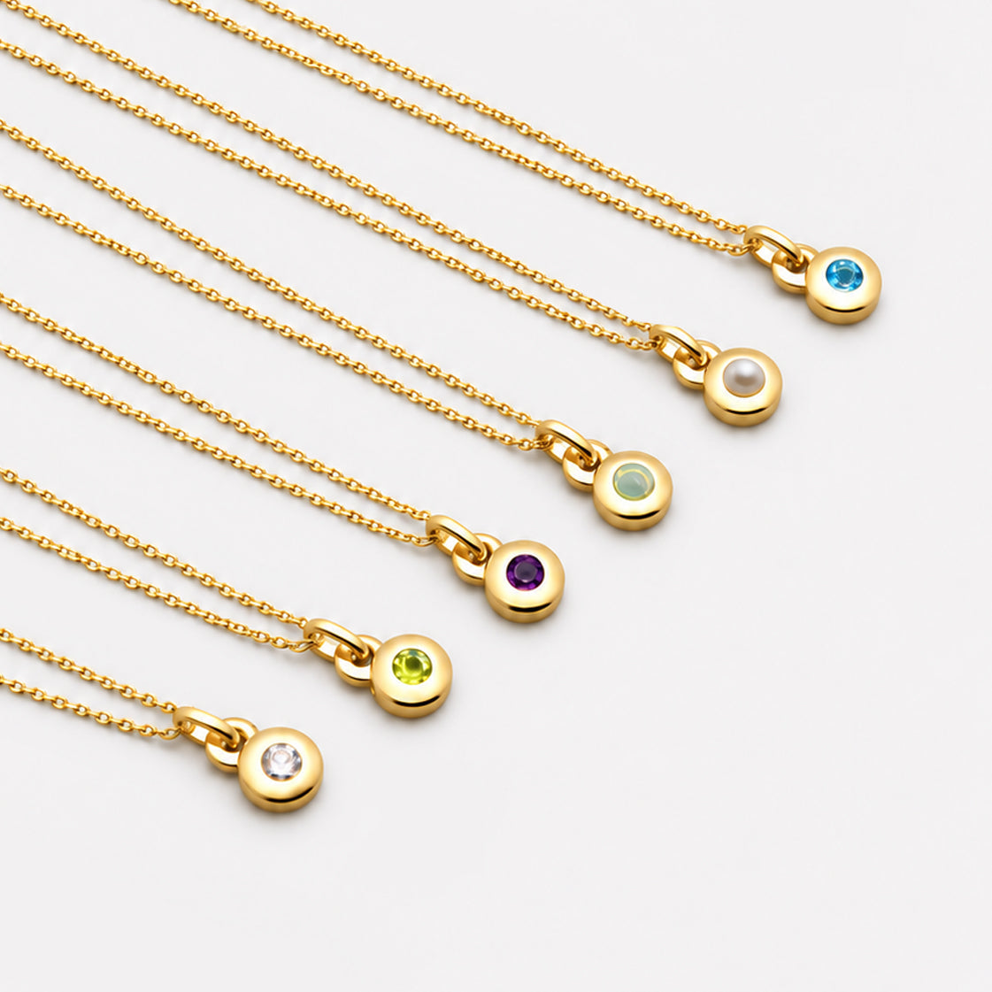NAJO April Birthstone Necklace – Yellow Gold