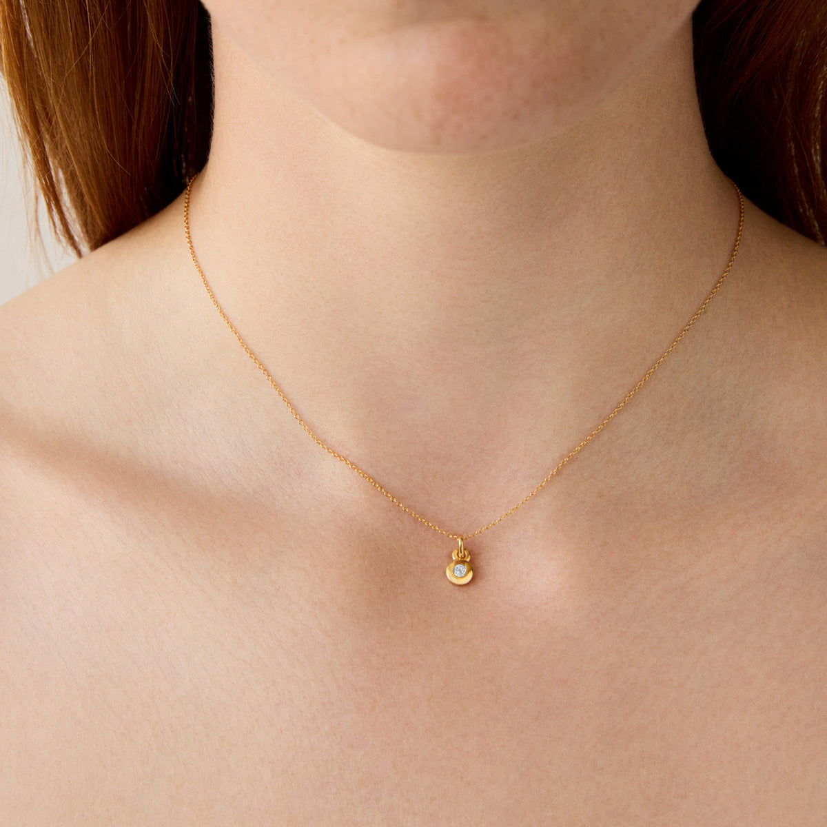 NAJO April Birthstone Necklace – Yellow Gold