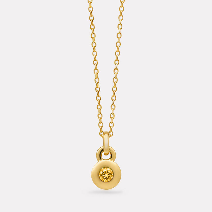 NAJO November Birthstone Necklace – Yellow Gold