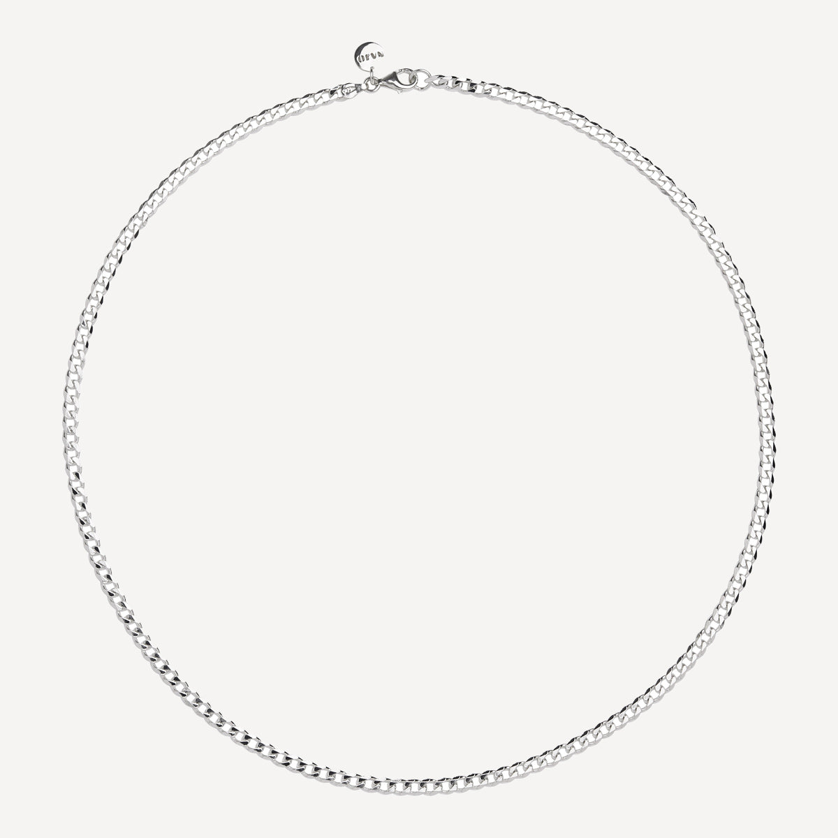 Najo Cuban Men's Silver Chain Necklace 4.3mm