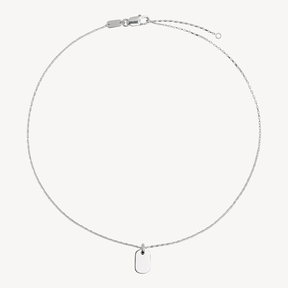 Najo Moto Men’s Silver Dog Tag Pendant