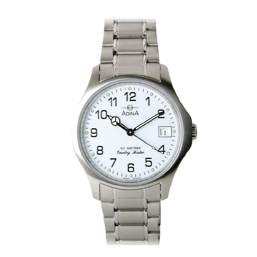 Country Master Work Watch NK60S1FB SS 50M COUNTRY MASTER WHITE ARABIC BLETDiameter/thickness 34mm/8mm