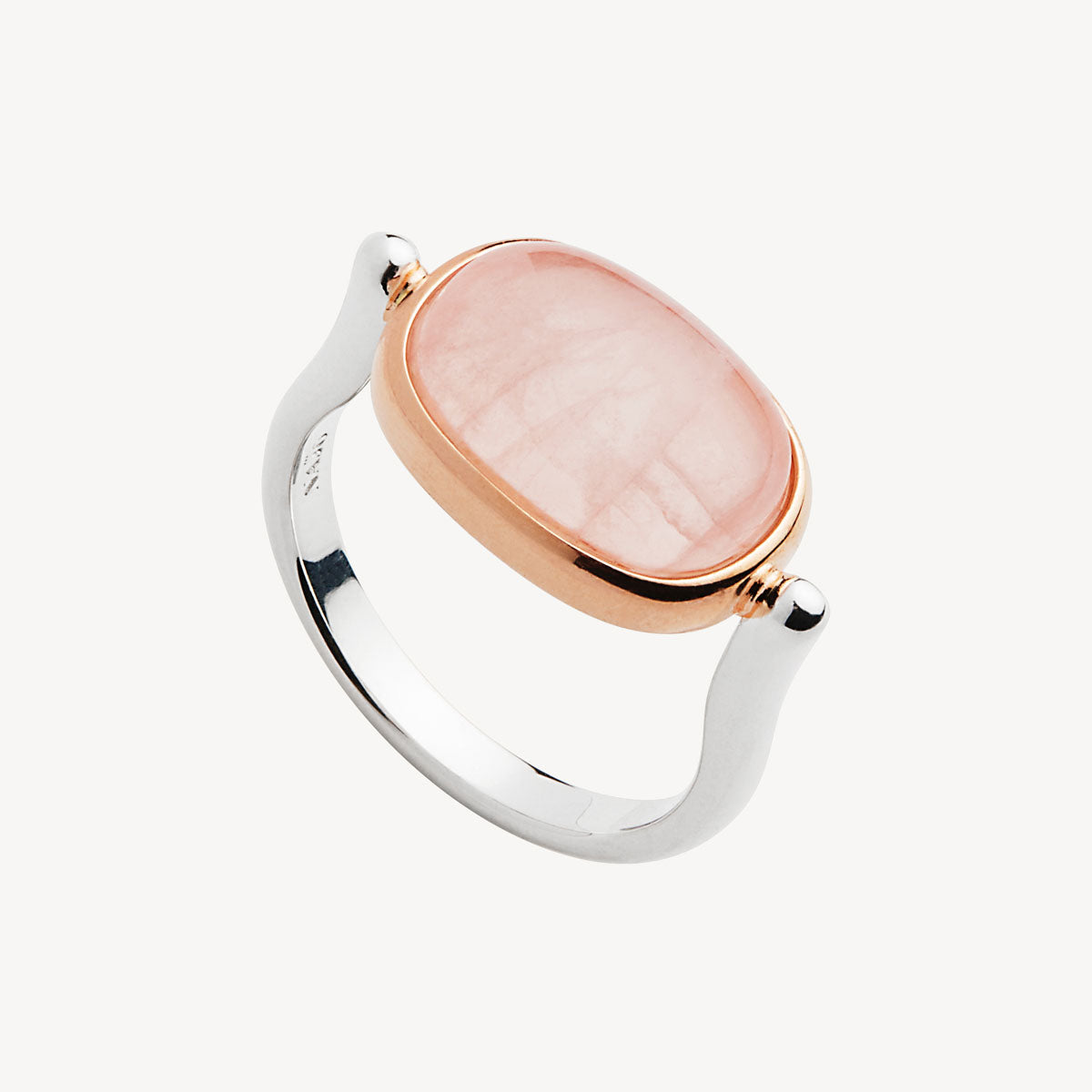 Najo Fleur Rose Quartz Ring - Large
