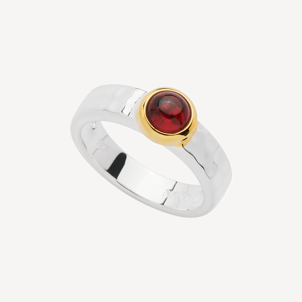 Najo Solace 2-Tone Garnet Ring - Large