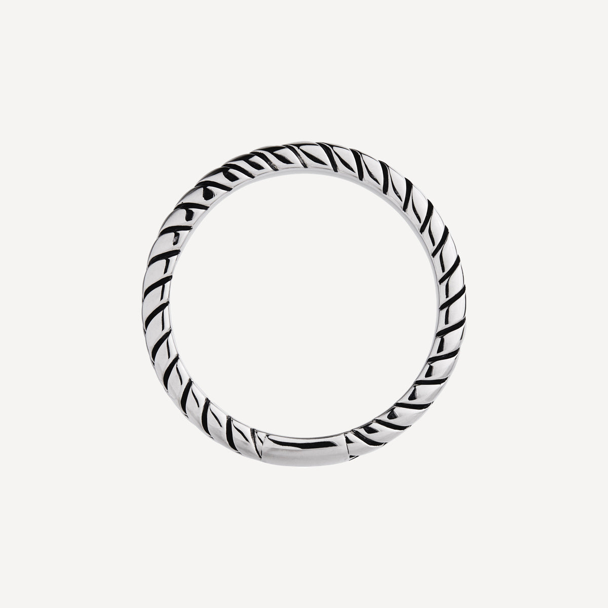 Tessera Men’s Silver Ring - 10