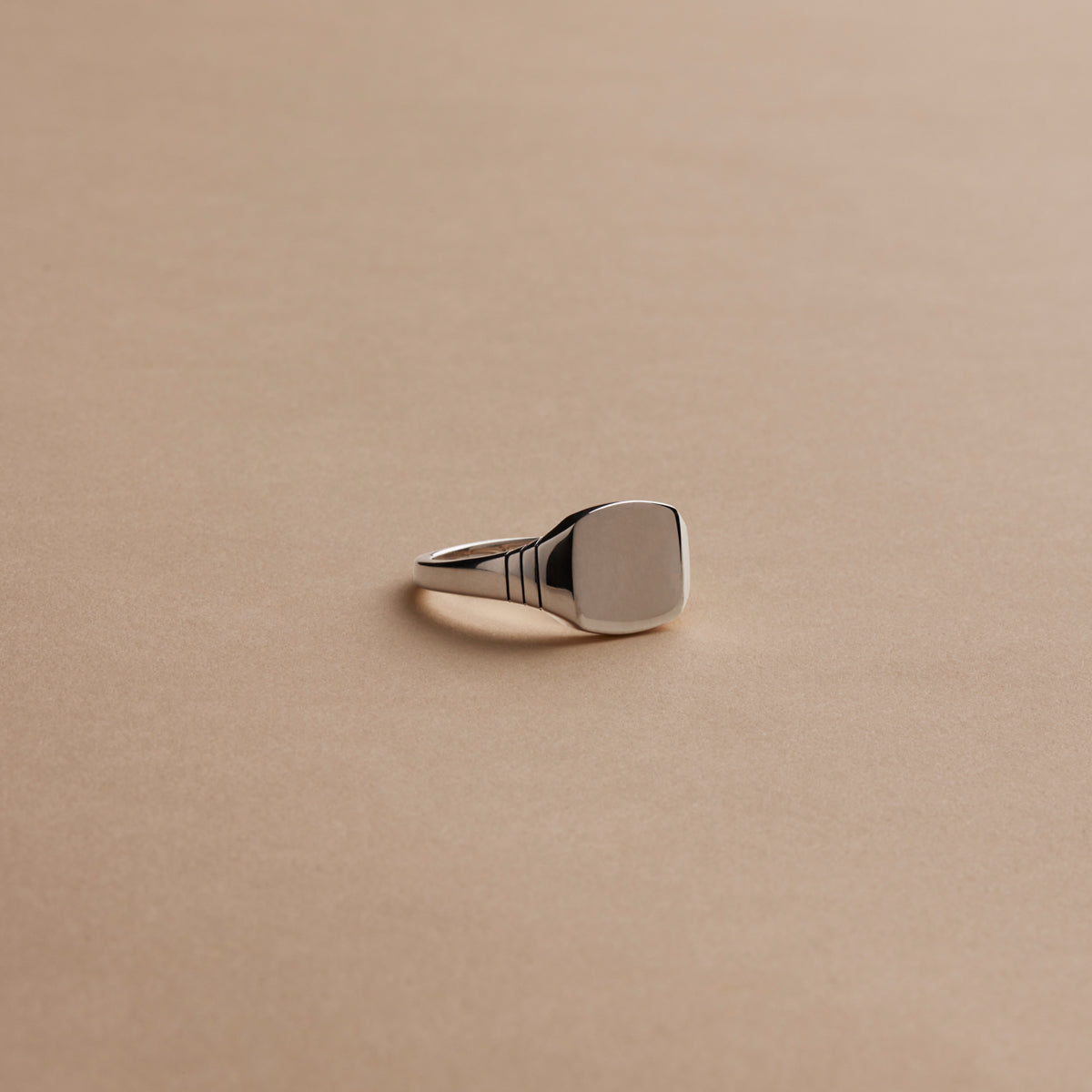 Najo Quadris Men’s Silver Signet Ring - 11