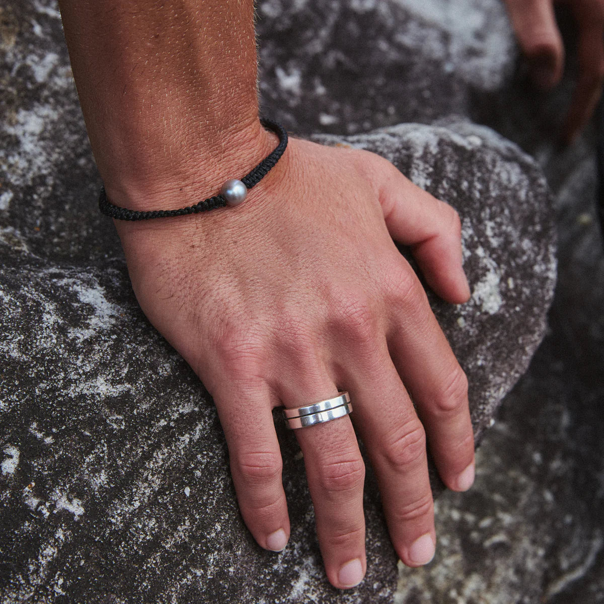 Najo Horizon Men's Silver Ring - 12