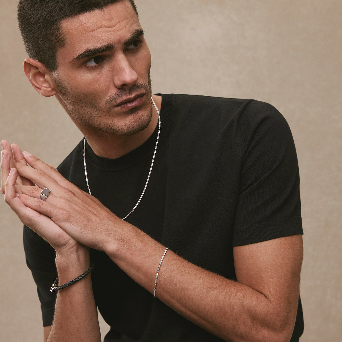 Najo Kinetic Men’s Silver Chain Bracelet