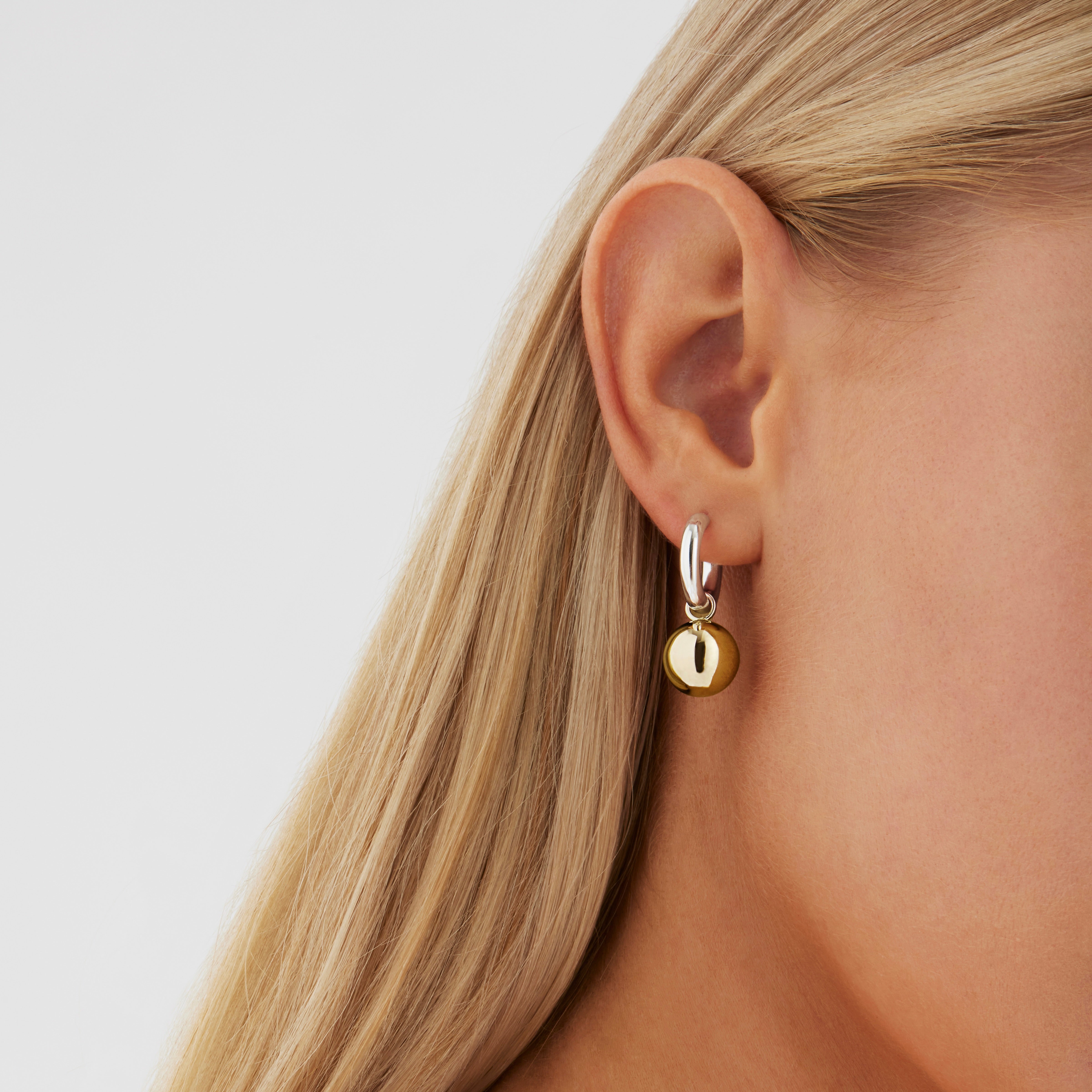 Najo Shayla Earring - Sil/Yell Gold