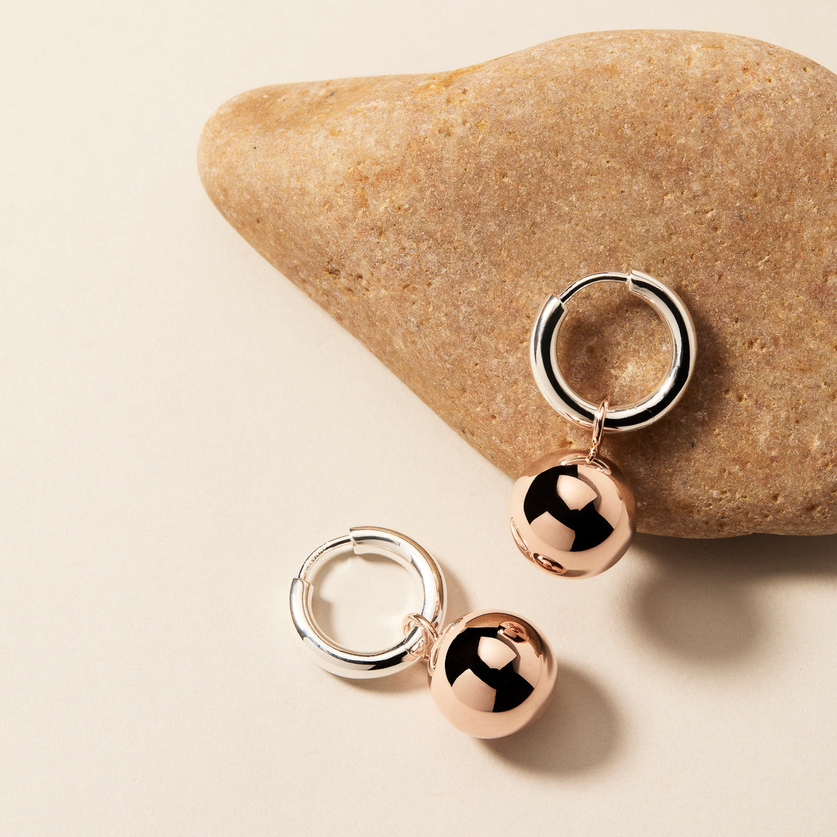 Najo Shayla Earring - Sil/Rose Gold