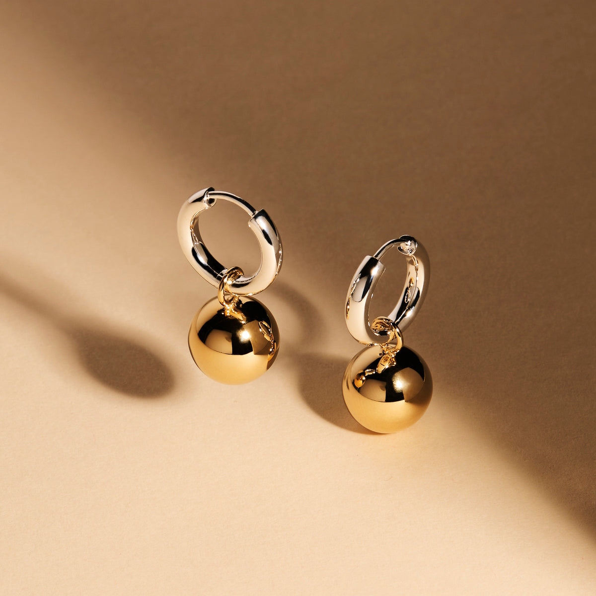 Najo Shayla Earring - Sil/Yell Gold