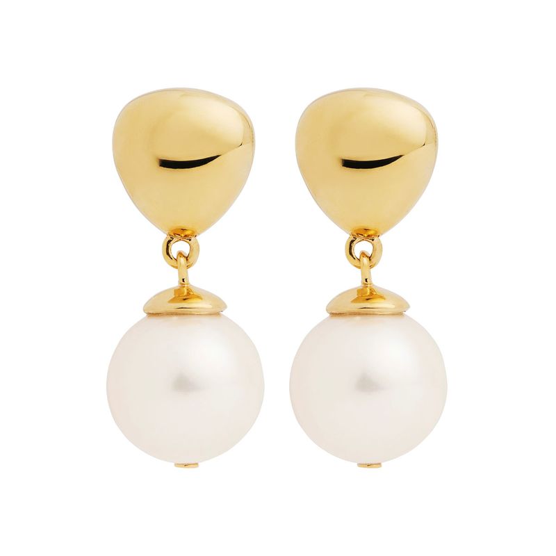 Najo Islander Pearl Earring - Yellow Gold
