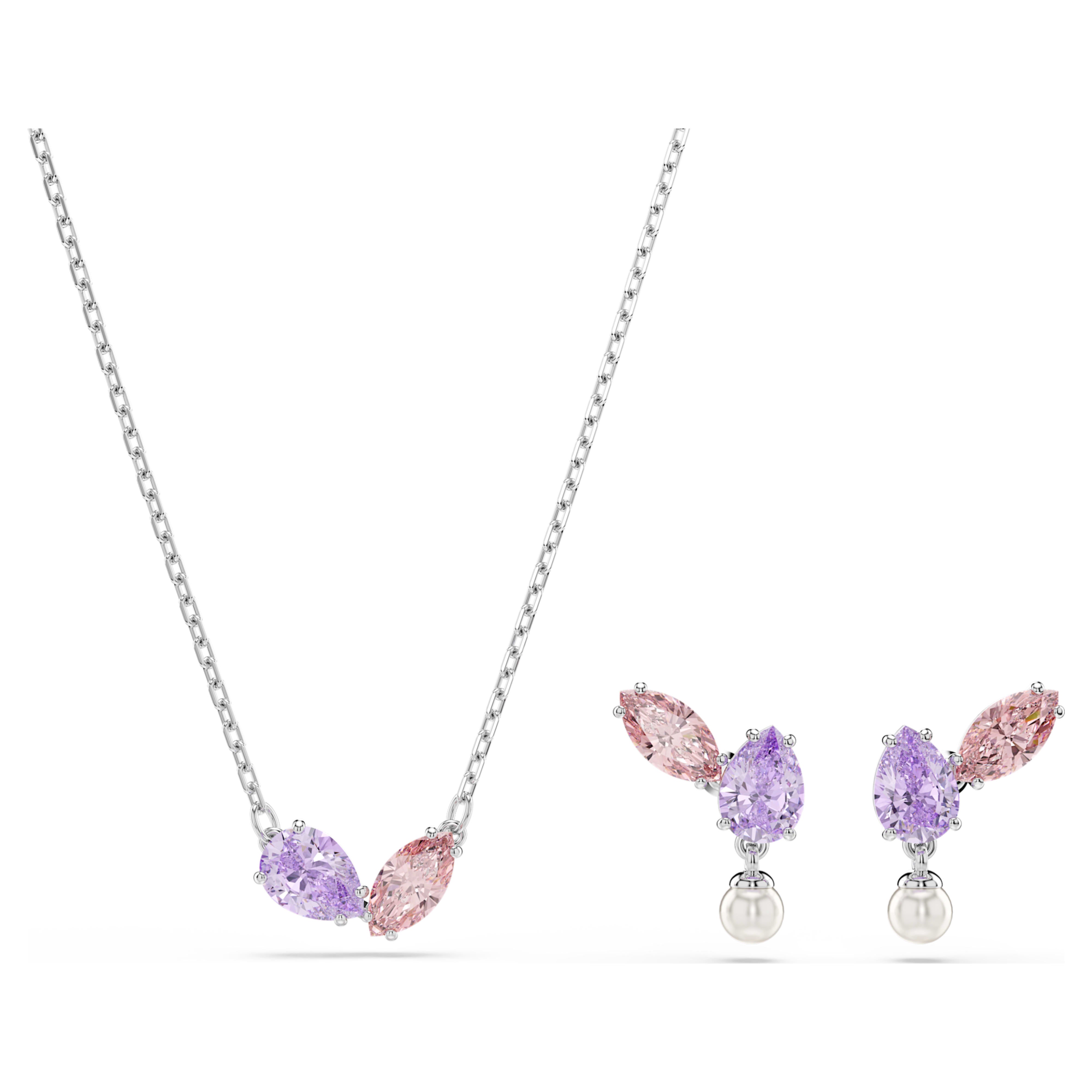 Swarovski Ariana Grande x Swarovski Gift Set – Mixed cuts, Multicoloured, Rhodium plated