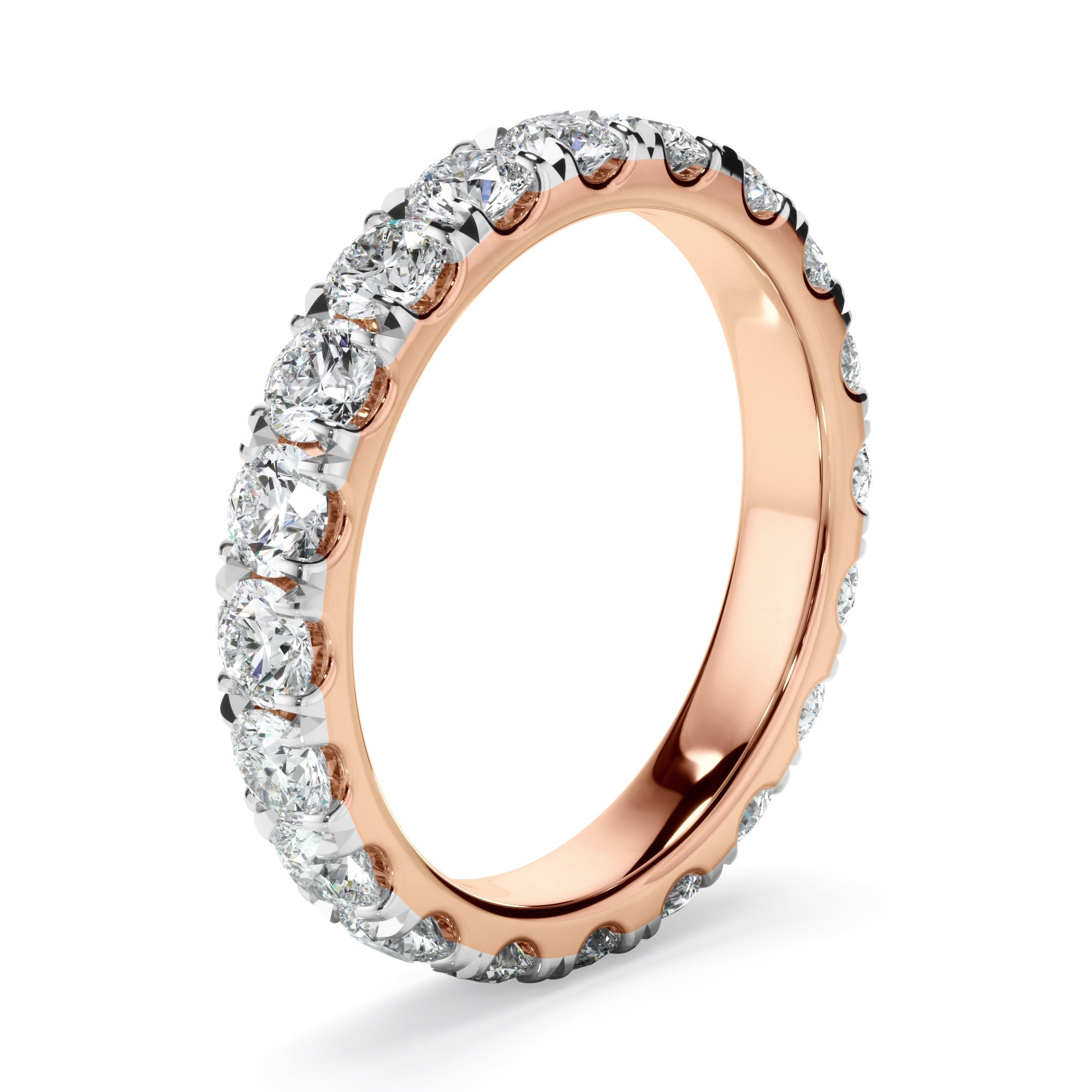 Diamond Claw Set Eternity Wedding Ring