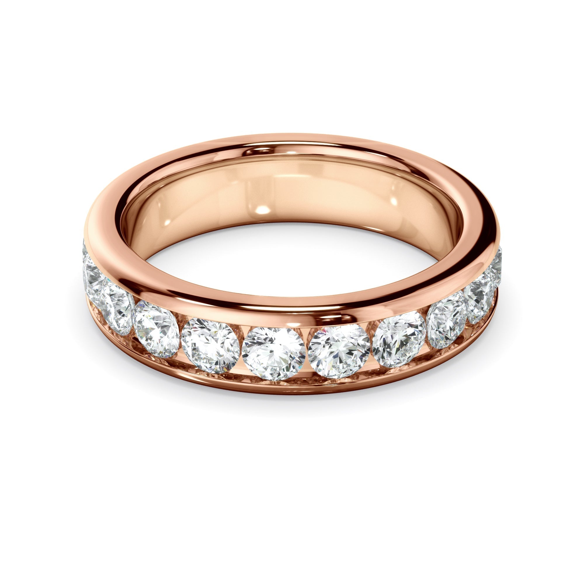 Diamond Channel Set Eternity Wedding Ring