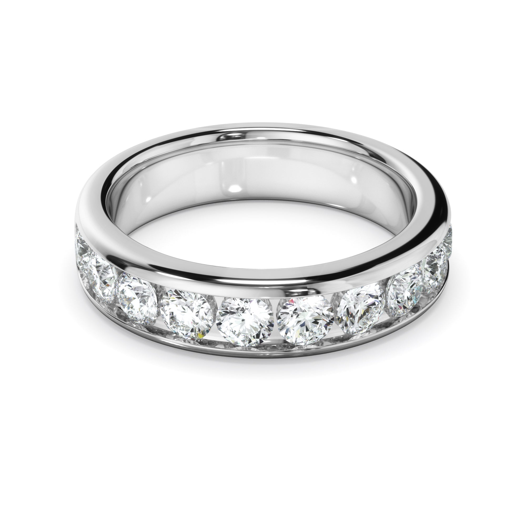 Diamond Channel Set Wedding Ring